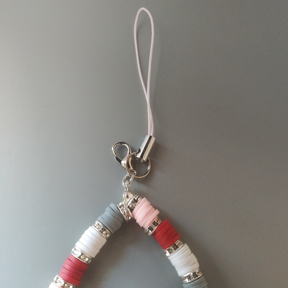 Cute Blush Candy Pop Beaded Phone Strap