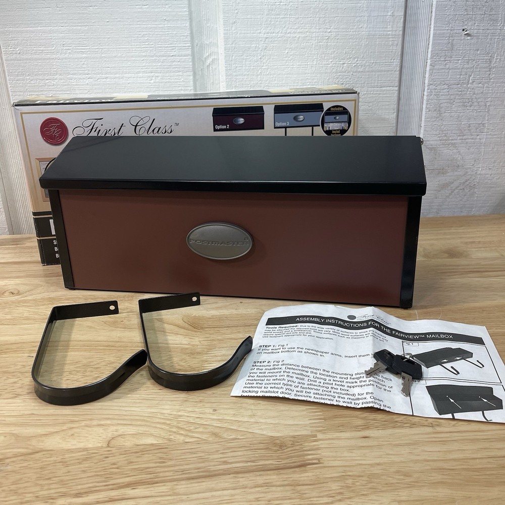 First Class Postmaster Steel house Mailbox