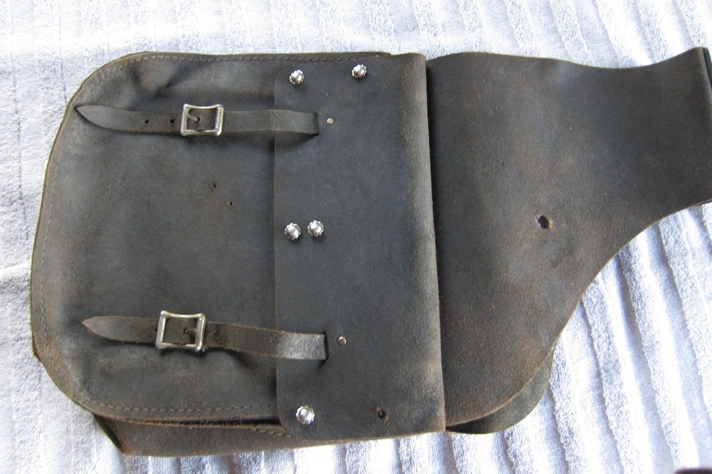 Antique Horse Leather Saddle Bag