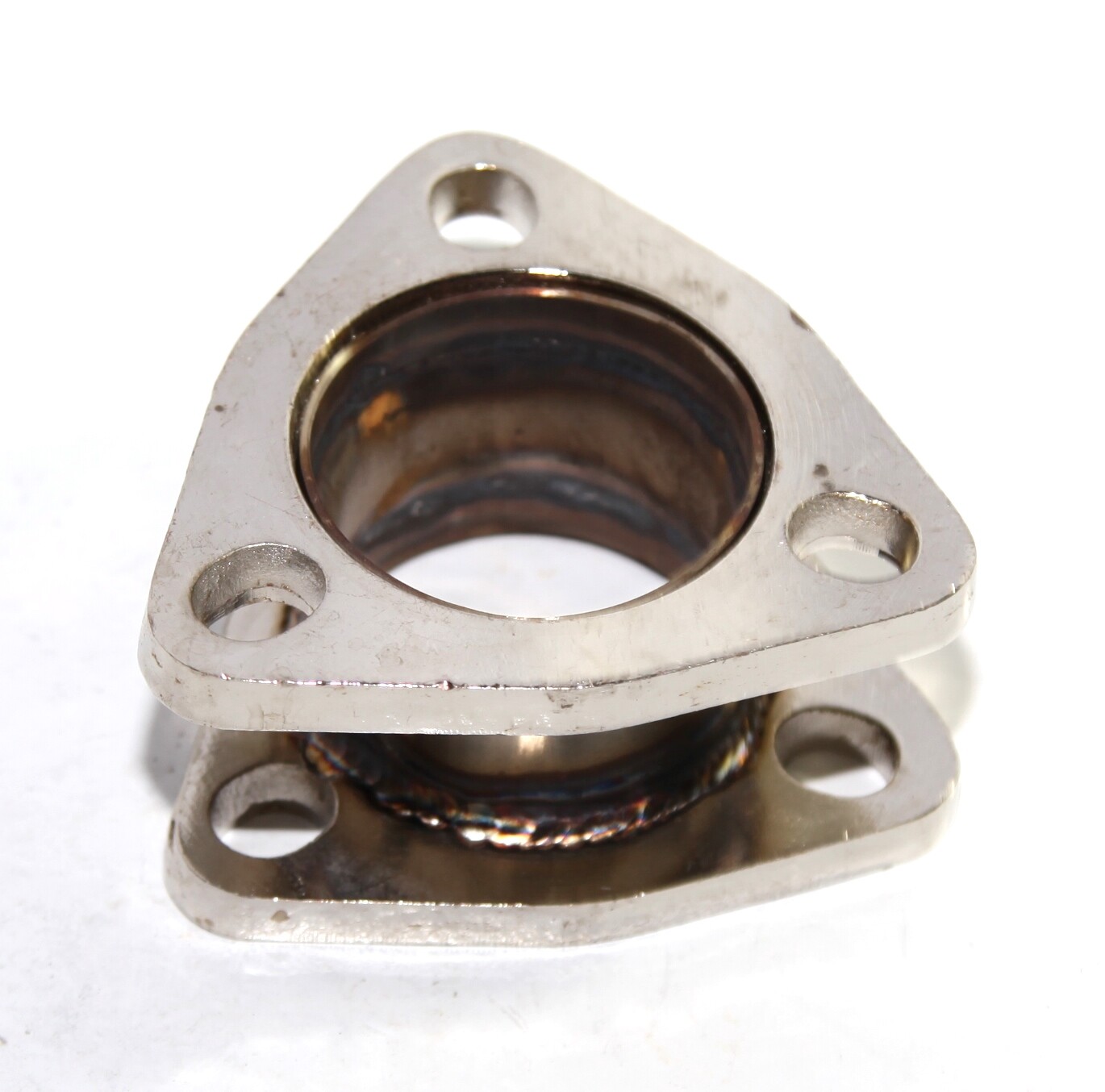 2.25" 3 Bolt Flange Catback Exhaust Muffler Pipe Extension Flange Steel Adapter