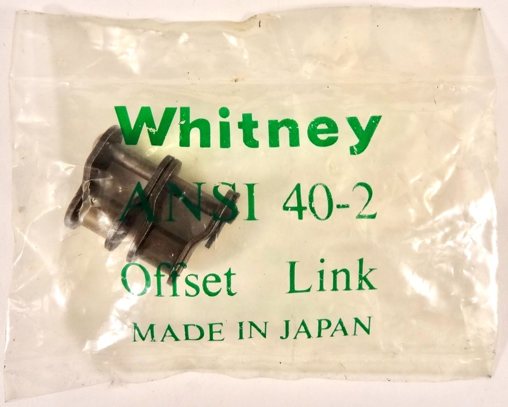 Whitney ANSI 40-2 Offset  Link, New, Factory Package