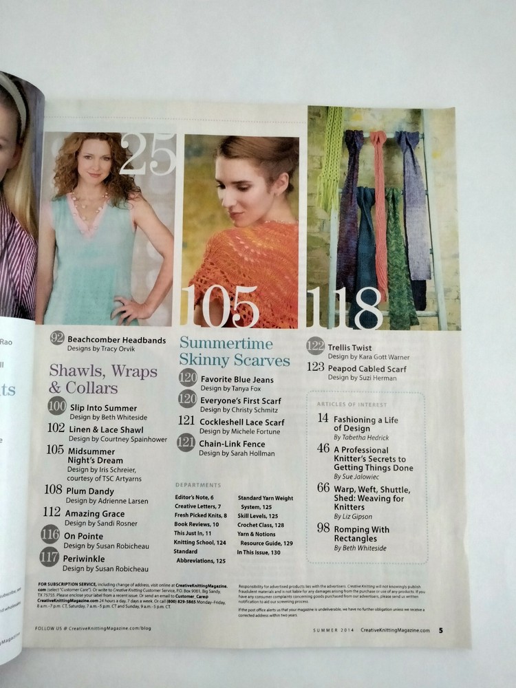 Creative Knitting - Summer 2014