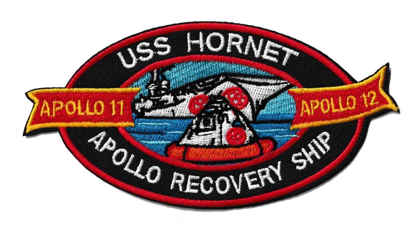 Apollo 11 12 USS Hornet CVS 12 NASA US Navy space recovery force ship patch