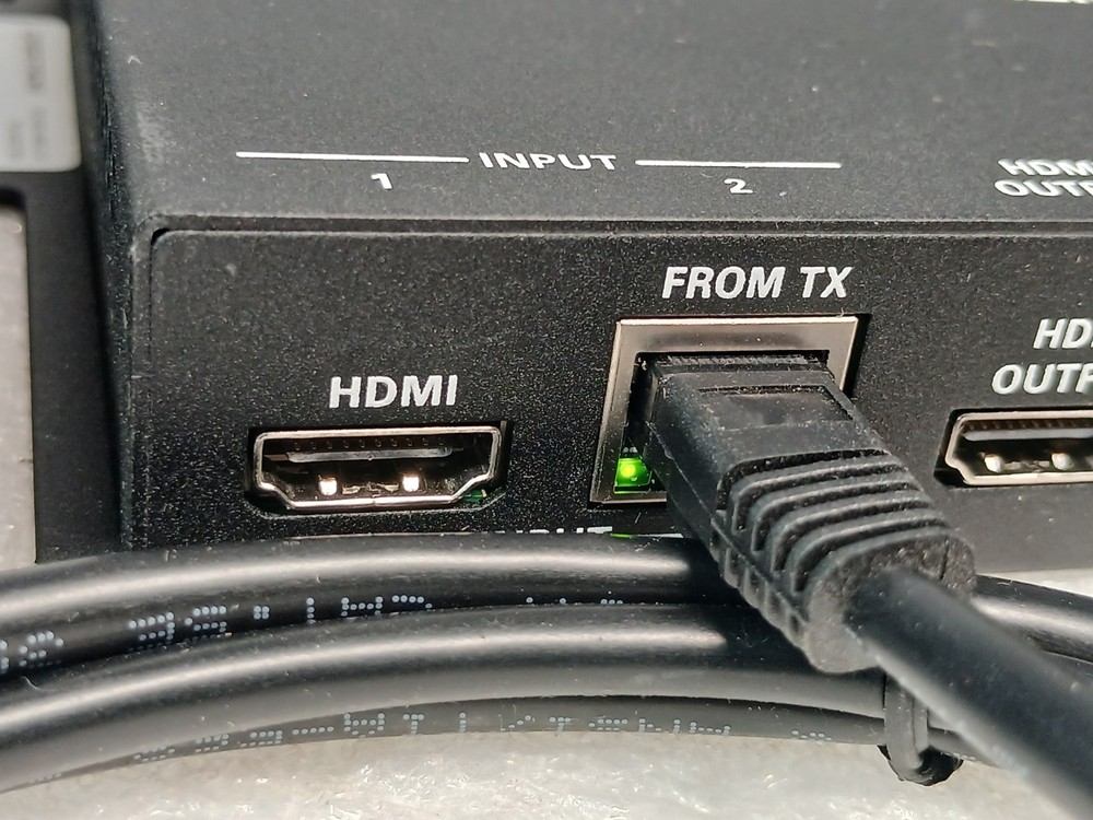 Crestron HD-MD-400-C-E Multiformat HDMI Transmitter & Receiver Set Tested w/ PSU