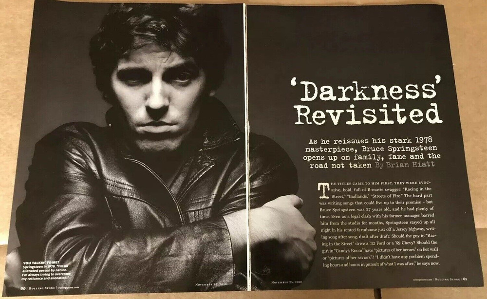2010 BRUCE SPRINGSTEEN - Magazine 4-Page Article Clipping