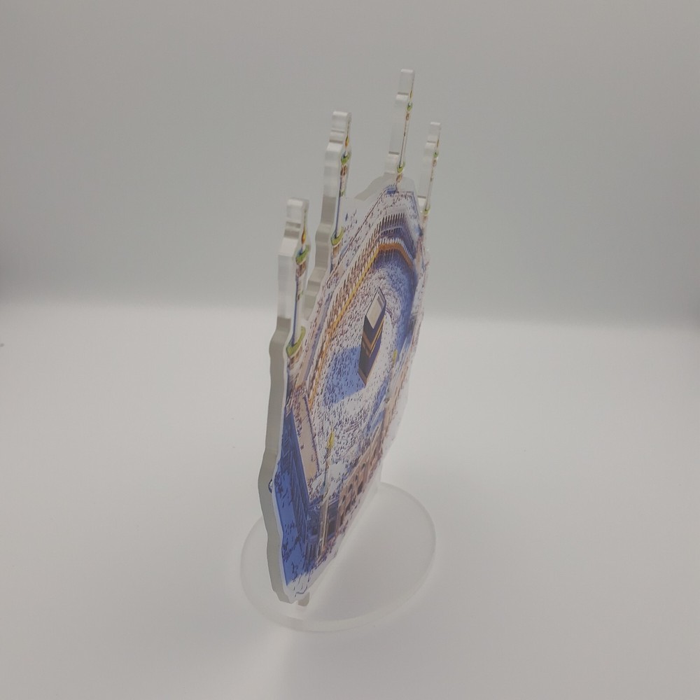 2D Tabletop Boho Acrylic Stand Kaaba Mecca Model