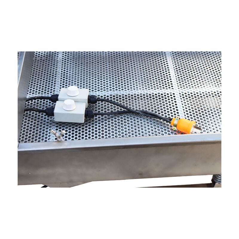 220V Stainless Steel Linear Vibrating Screen Double Layer with 3mm/6mm Screen
