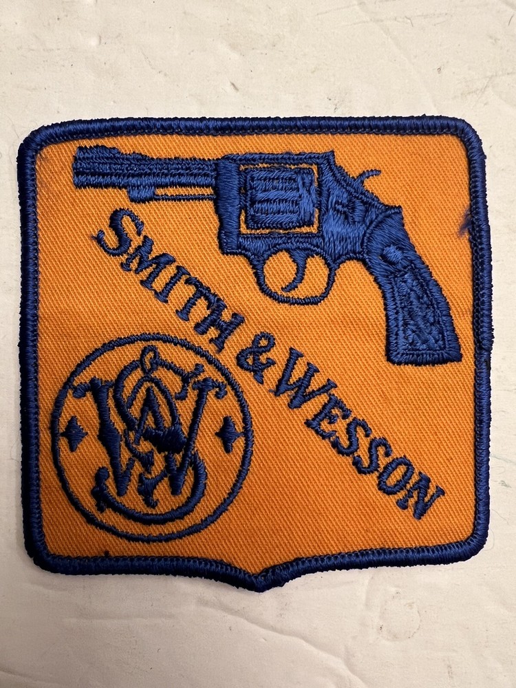 S&W Smith and Wesson Patch Revolver Patch Sew On Vintage