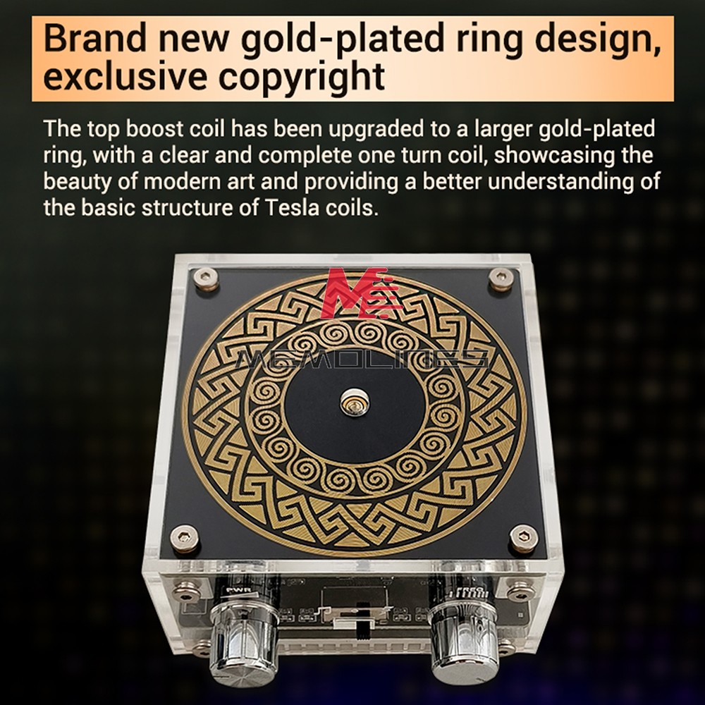 MTC Dual-Mode Music Tesla Coil Artificial Lightning Touchable Bluetooth Decoding