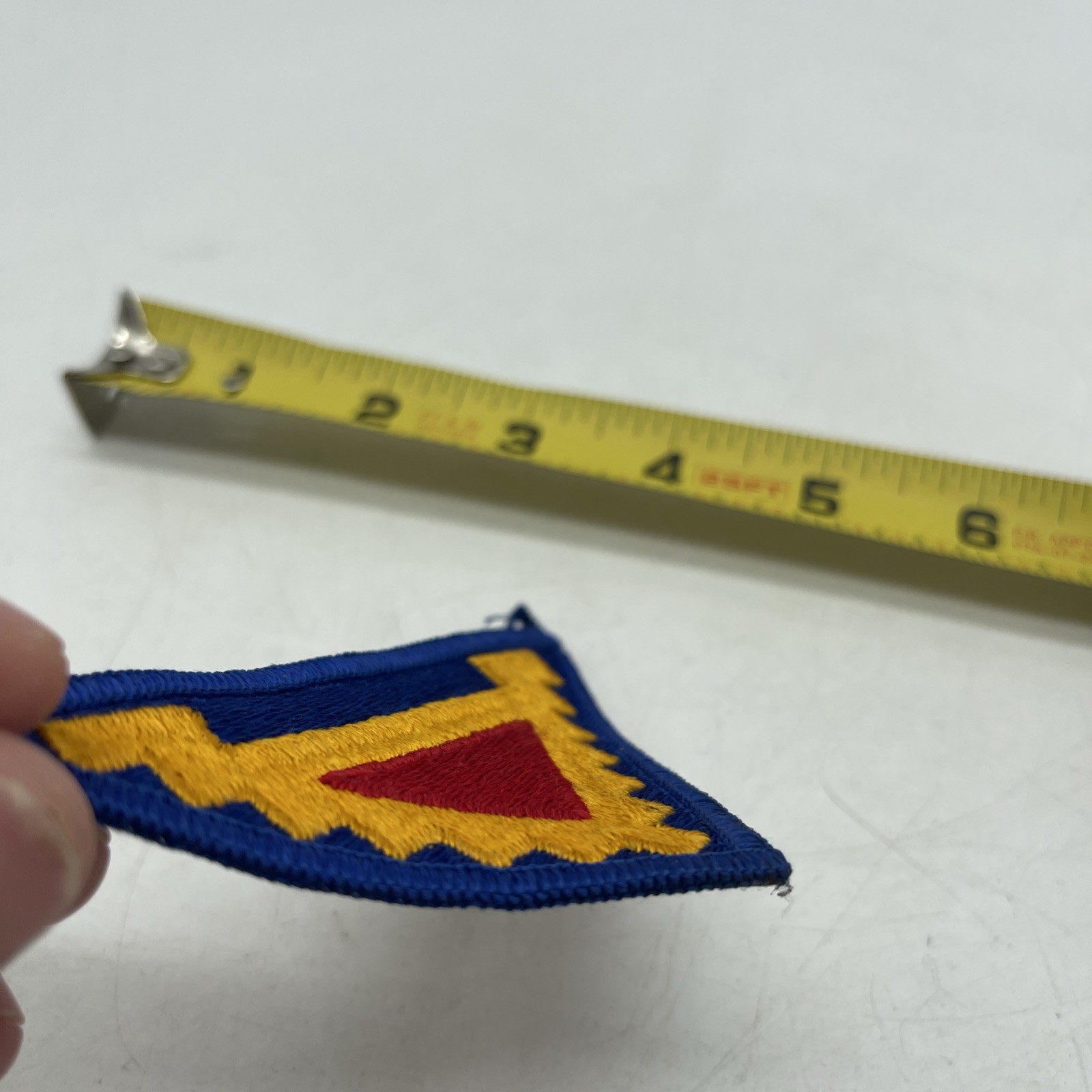 Vintage WWII WW2 Army Patch 7th Army Unit Pyramid