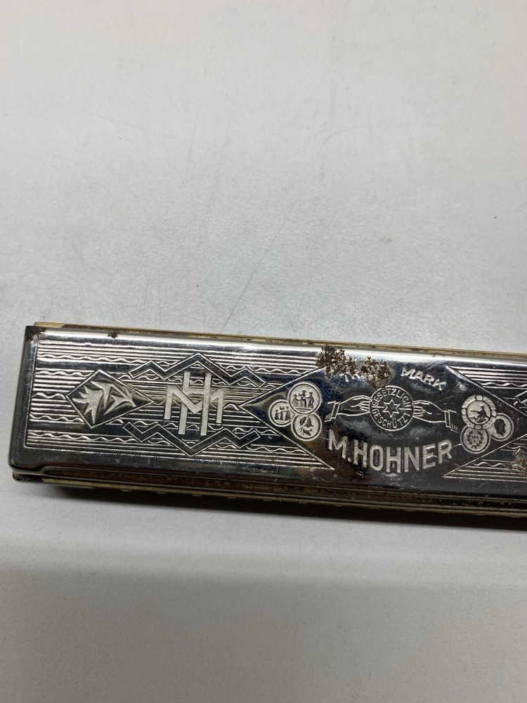 Vintage The Echo M Hohner Harmonica G Germany