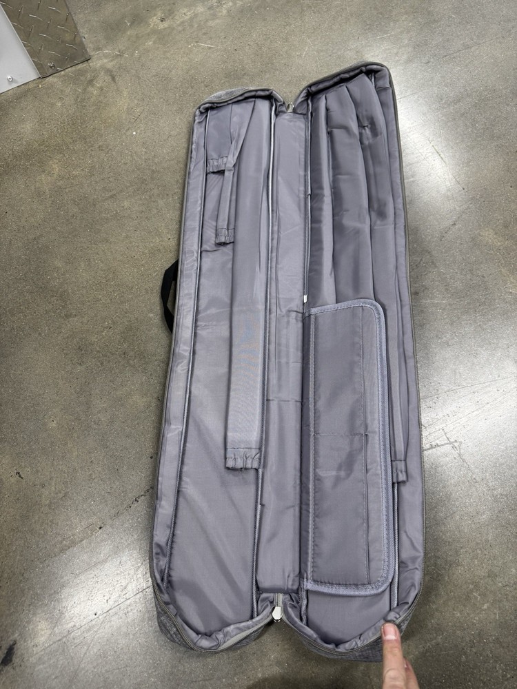 Pearson® 2x2 Grey Soft Pool Cue Case, Padded, Soft Case, Interior Pockets, Sleek