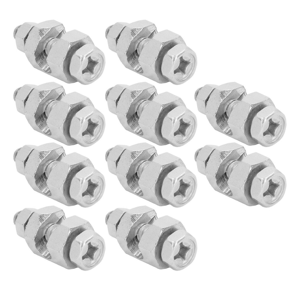 10PCS Protection Cable Clamp External Hex Copper Grounding Protection