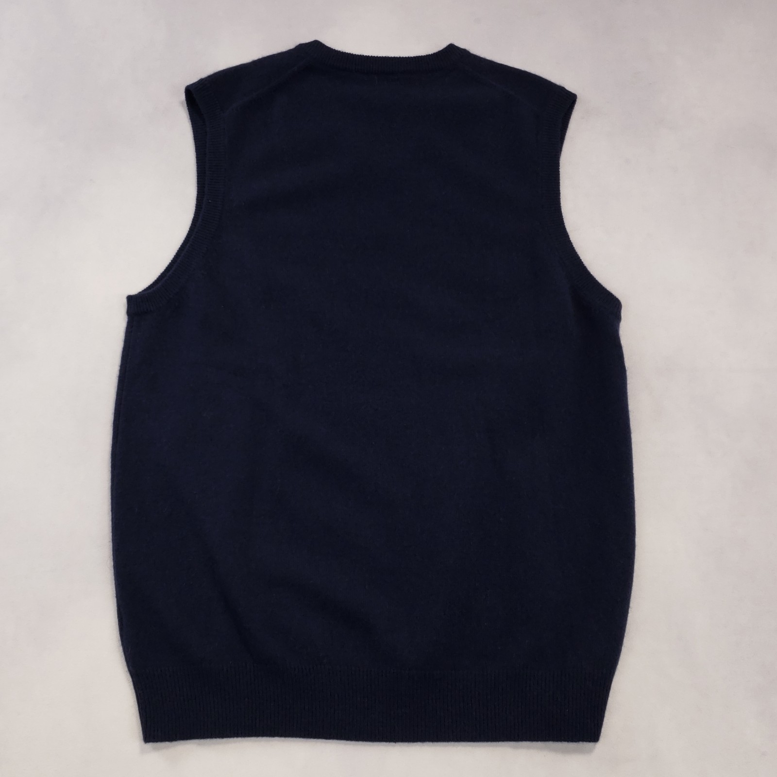 Club Room Cashmere Sweater Vest Men Size Small Navy Blue 100% Fine Cashmere NEW