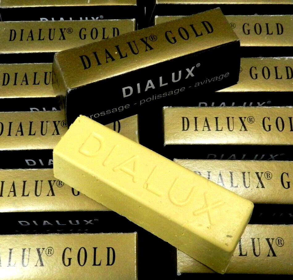 DIALUX GOLD Polishing Compound Jewelry Rouge Super-Finish Highest Gloss - 1 Bar