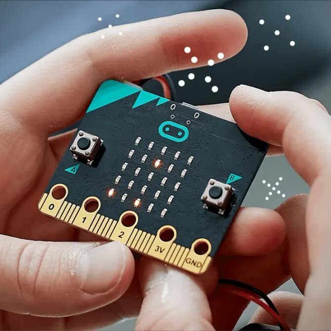 Electronix Express BBC Micro:bit V2 Board with MicroUSB Cable - Programmable ...
