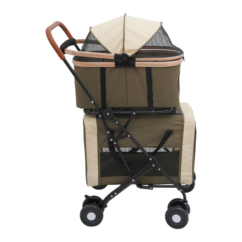 Dog & Cat Stroller Foldable Pet Stroller Foldable Pet Stroller for Small Dogs