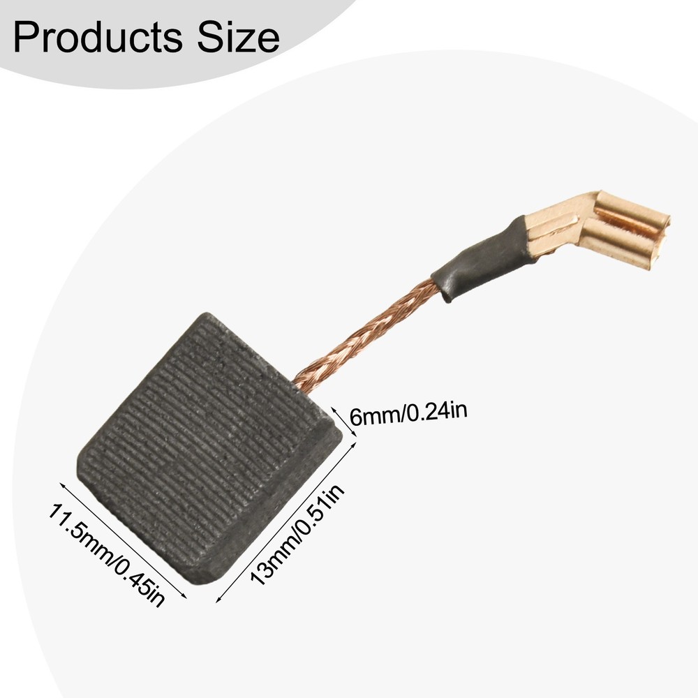 For N257540 Angle Grinder Carbon Brushes 6pcs Compatible with Various Models