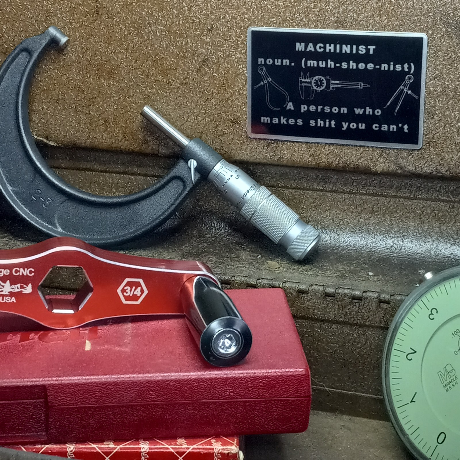 Magnetic Machinist Tool Box Signs Set of 3 | Machine Shop | CNC Operator