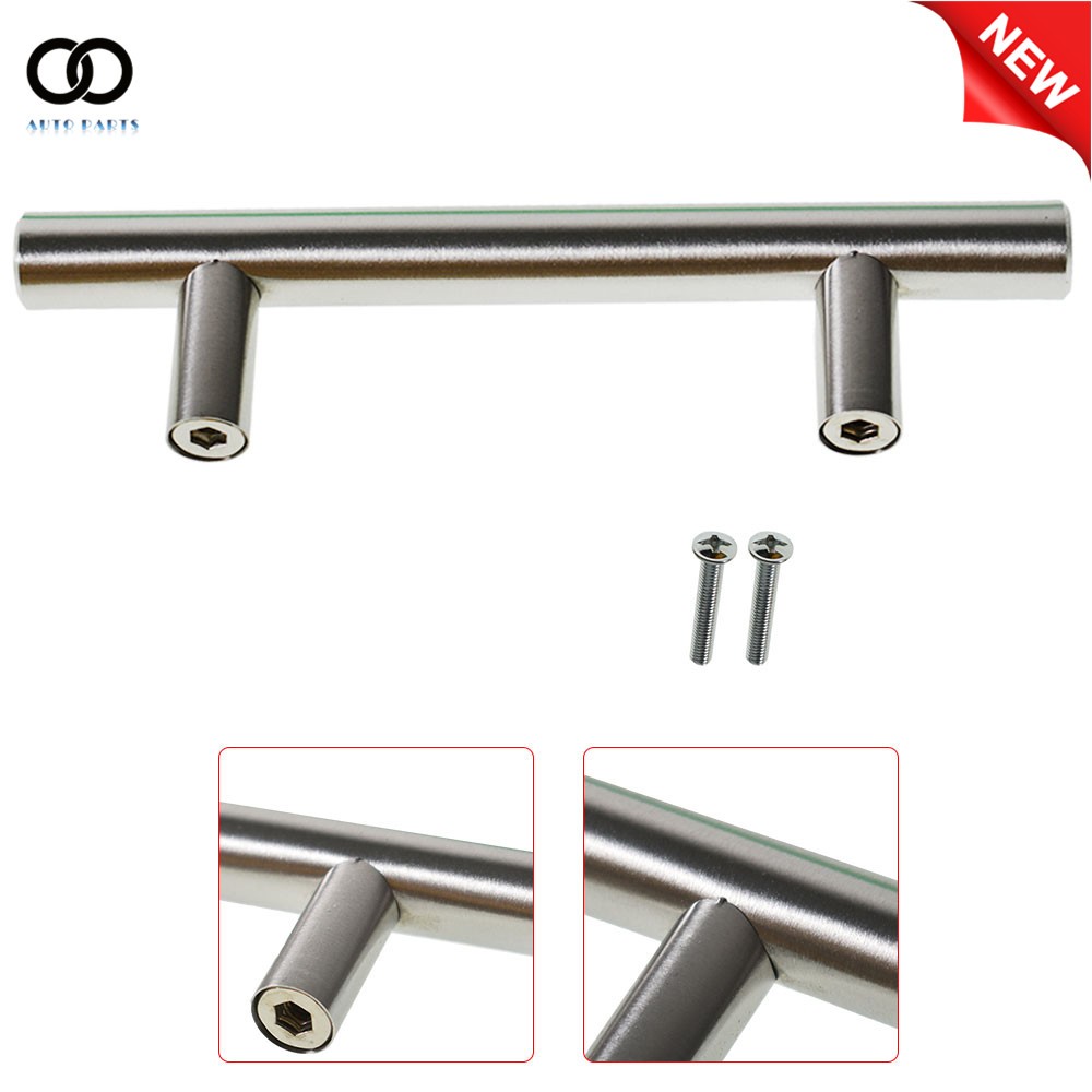 30 Pack 5" Stainless Steel T Bar Pulls Knobs Cabinet Door Kitchen Drawer