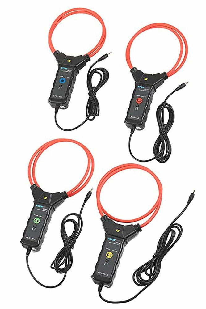 Power Quality Meter Analyzer With 4 PCS Ф300mm Flexible Coil Current Sensor