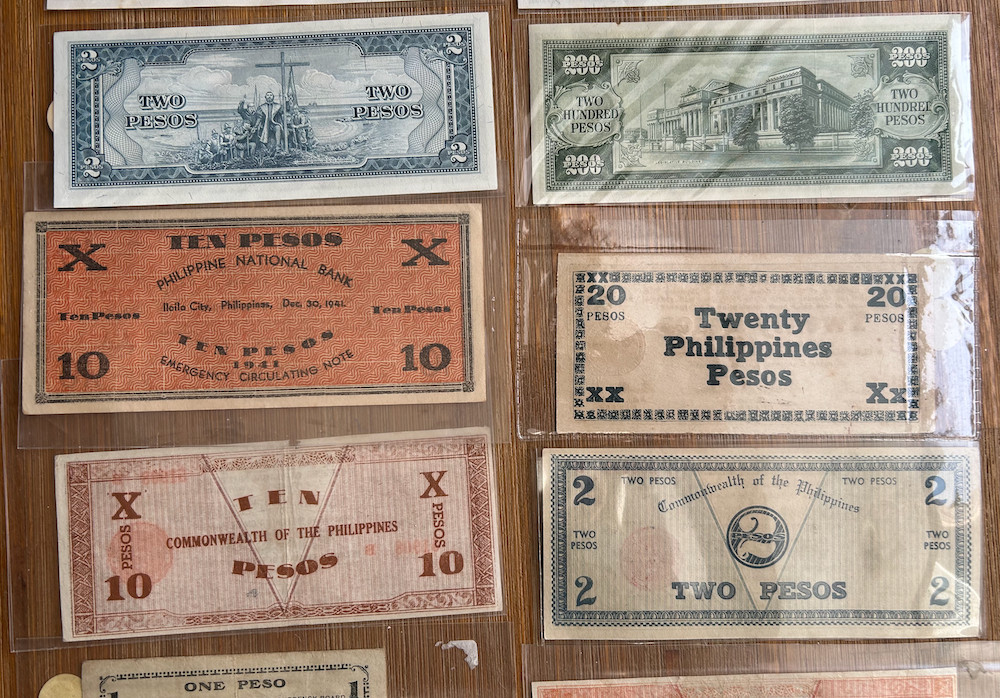 PHILIPPINES WWII 14 BANKNOTES