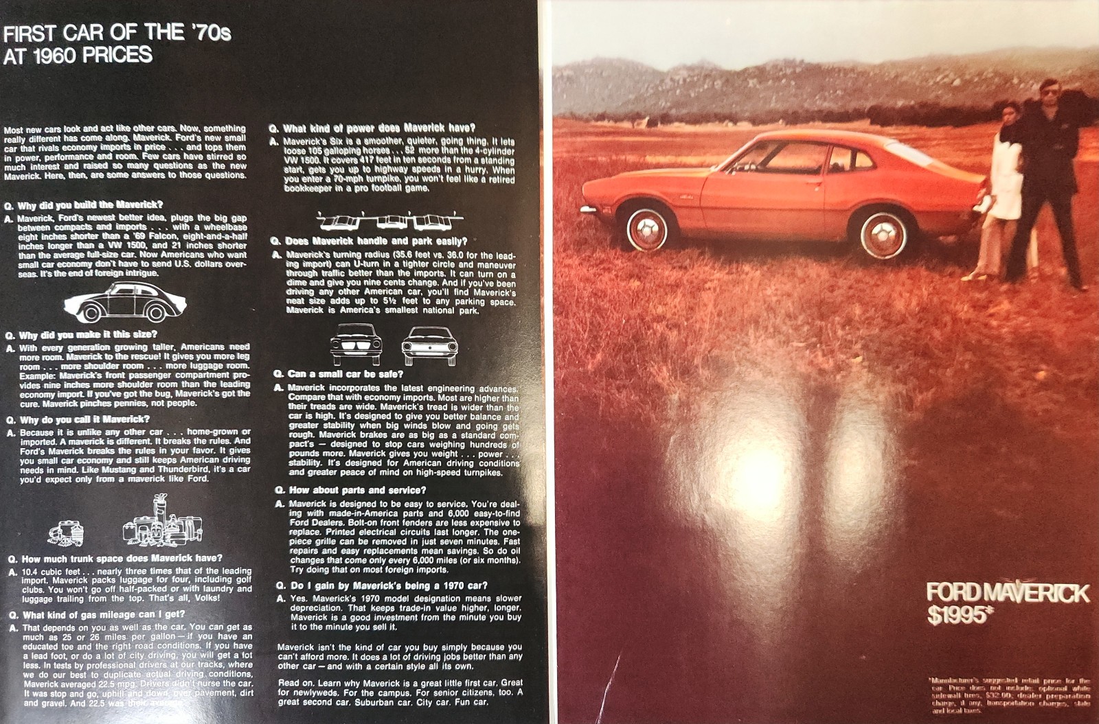 1970 Ford Maverick Sales Brochure