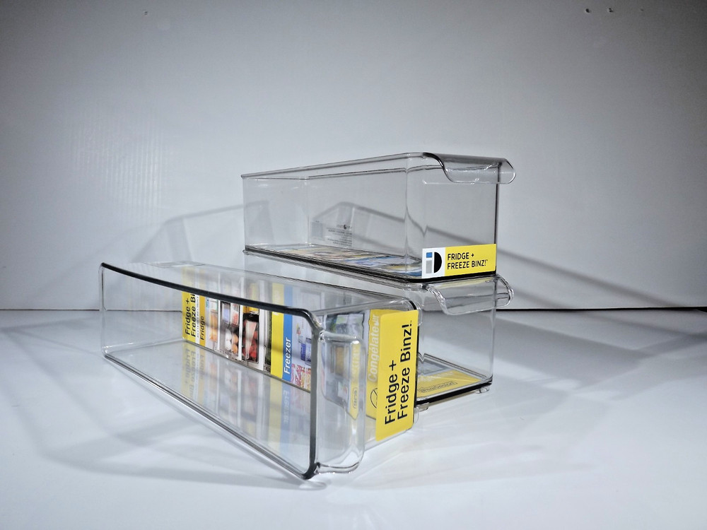 Fridge Freezer Bin - InterDesign - 4" x 14.5" x 4" - Storage - Clear