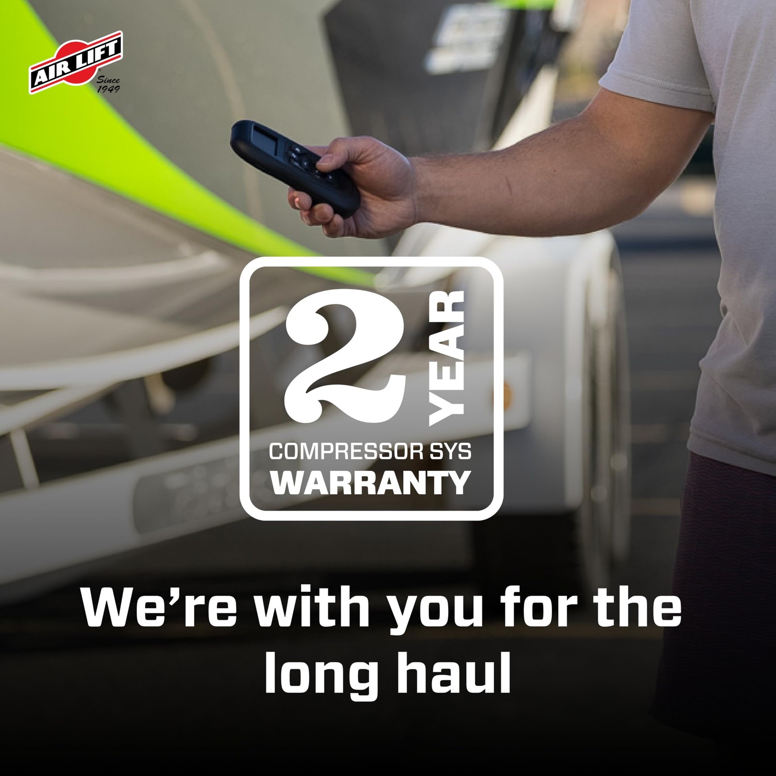 Air Lift WirelessAir + EZ Mount 2nd Generation On-Board Air Compressor Mobile Ap