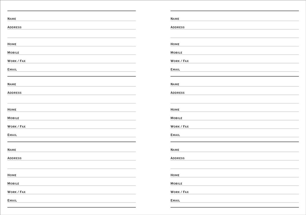 Hydrangeas Large Address Book