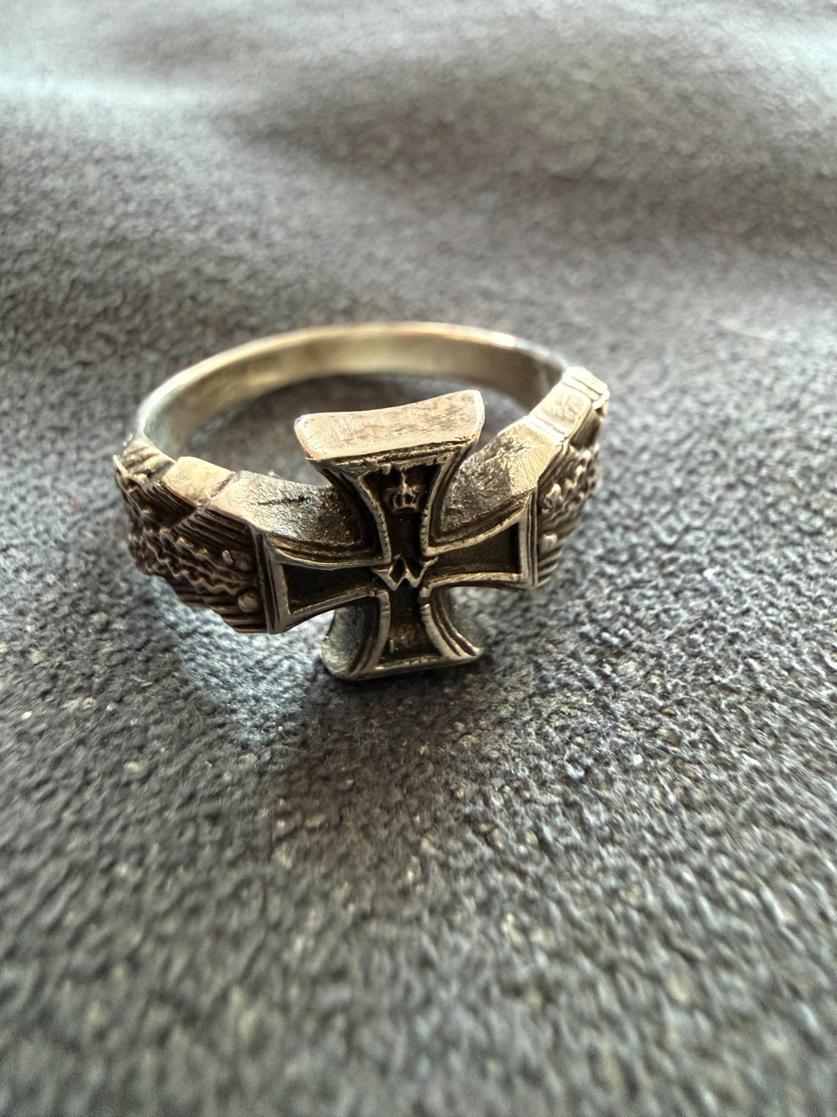 WW2. German silver ring. World War II.
