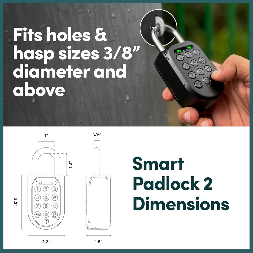 New Smart Padlock 2nd Generation (SP2), The Most Secure Smart Padlock