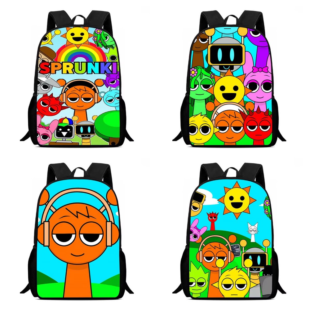 Sprunki School Backpack for Child ,Light Weight Child Backpack