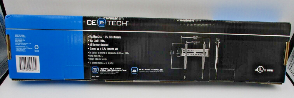 Fixed Flat Panel TV Wall Mount Fits Most 26in - 57in. TV's