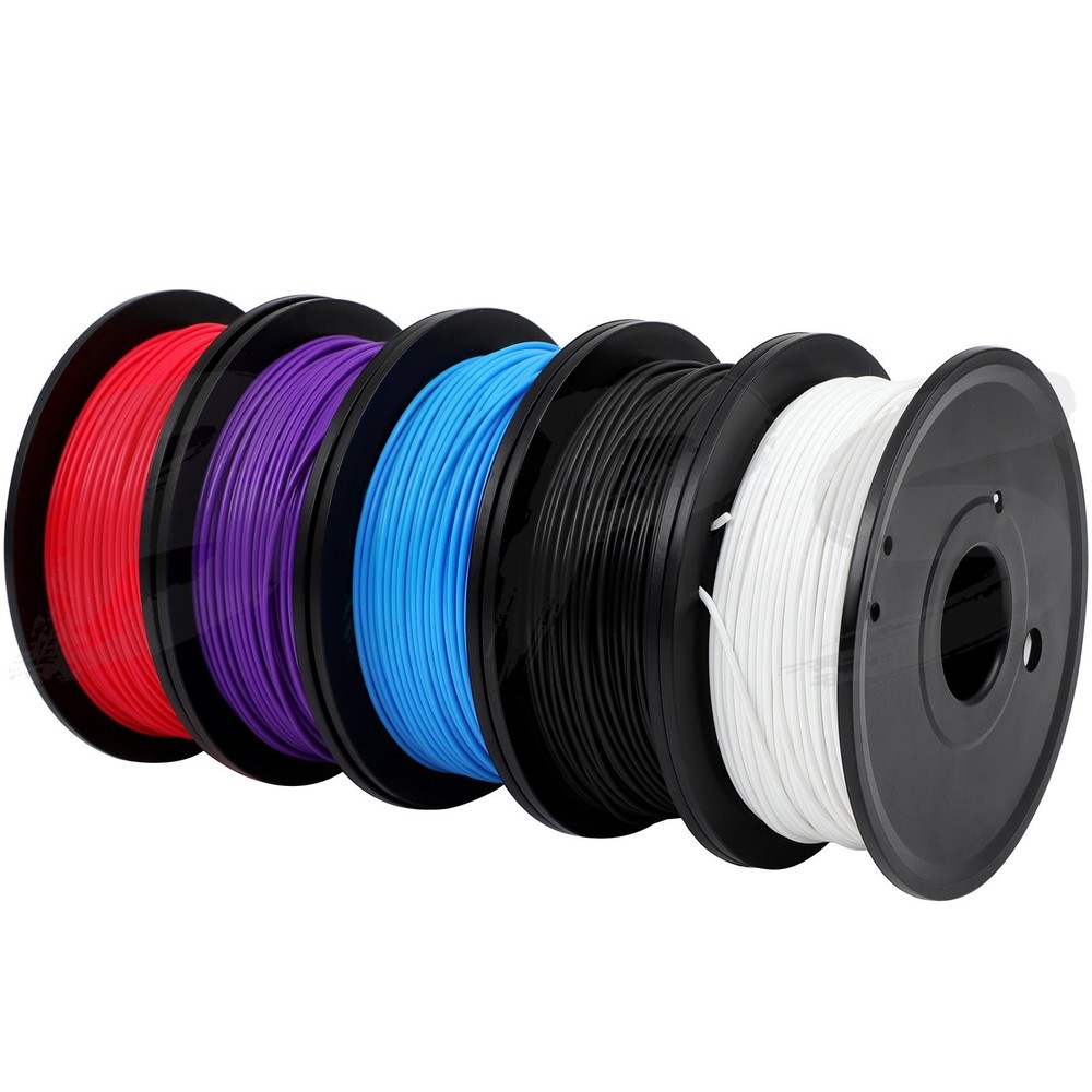 3D Printer 5 colors In One PLA Filament Bundle 250g Each 1.75MM No Bubbles