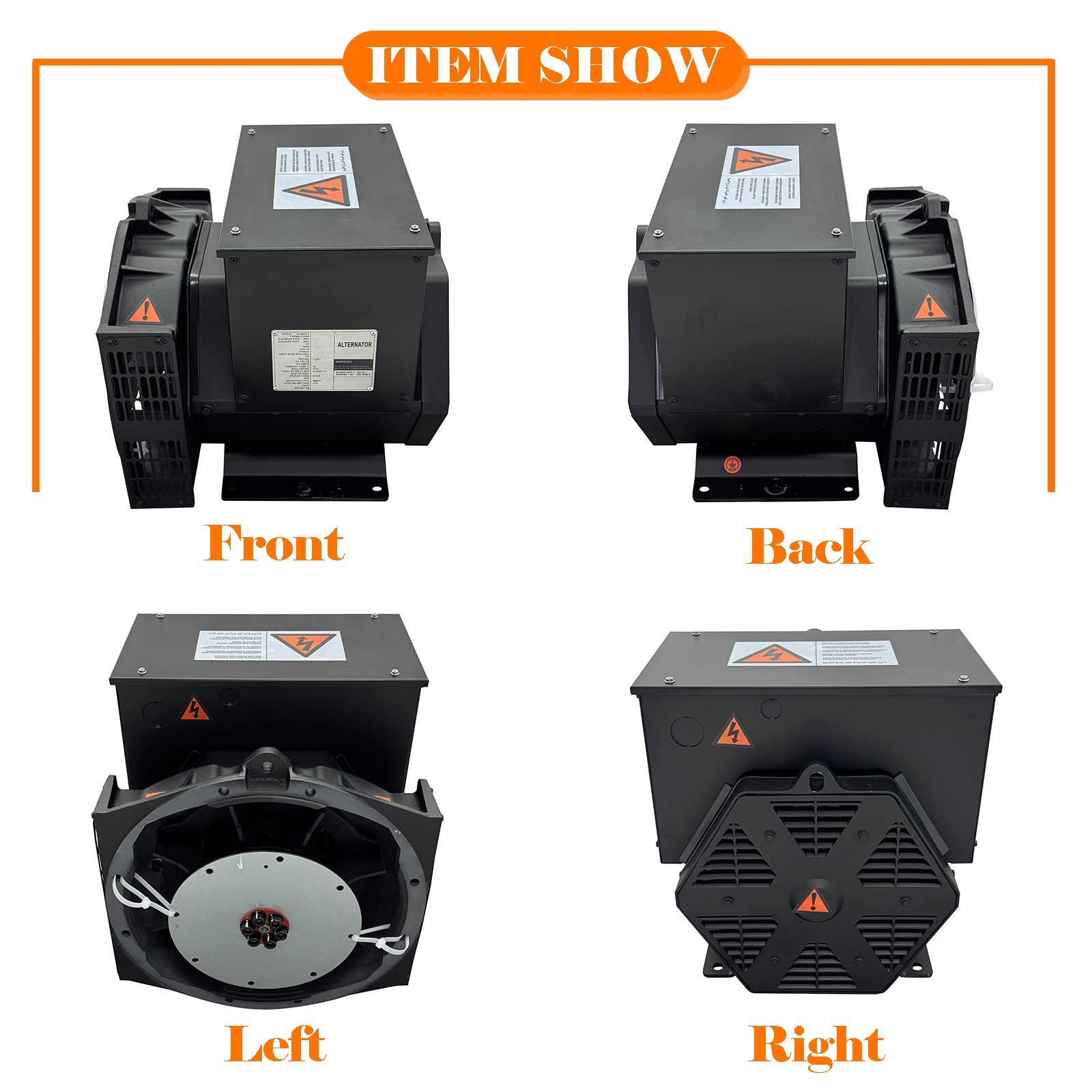 220V 1-Phase Brushless Excitation Alternator 60HZ Pure Copper Wire Generator