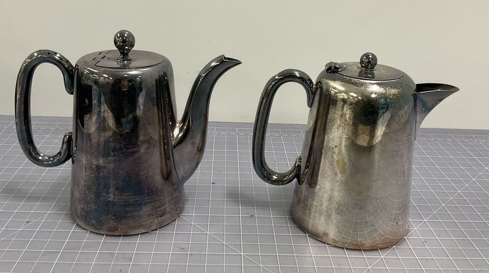 Lot of Two Silver Plated Tea Pots