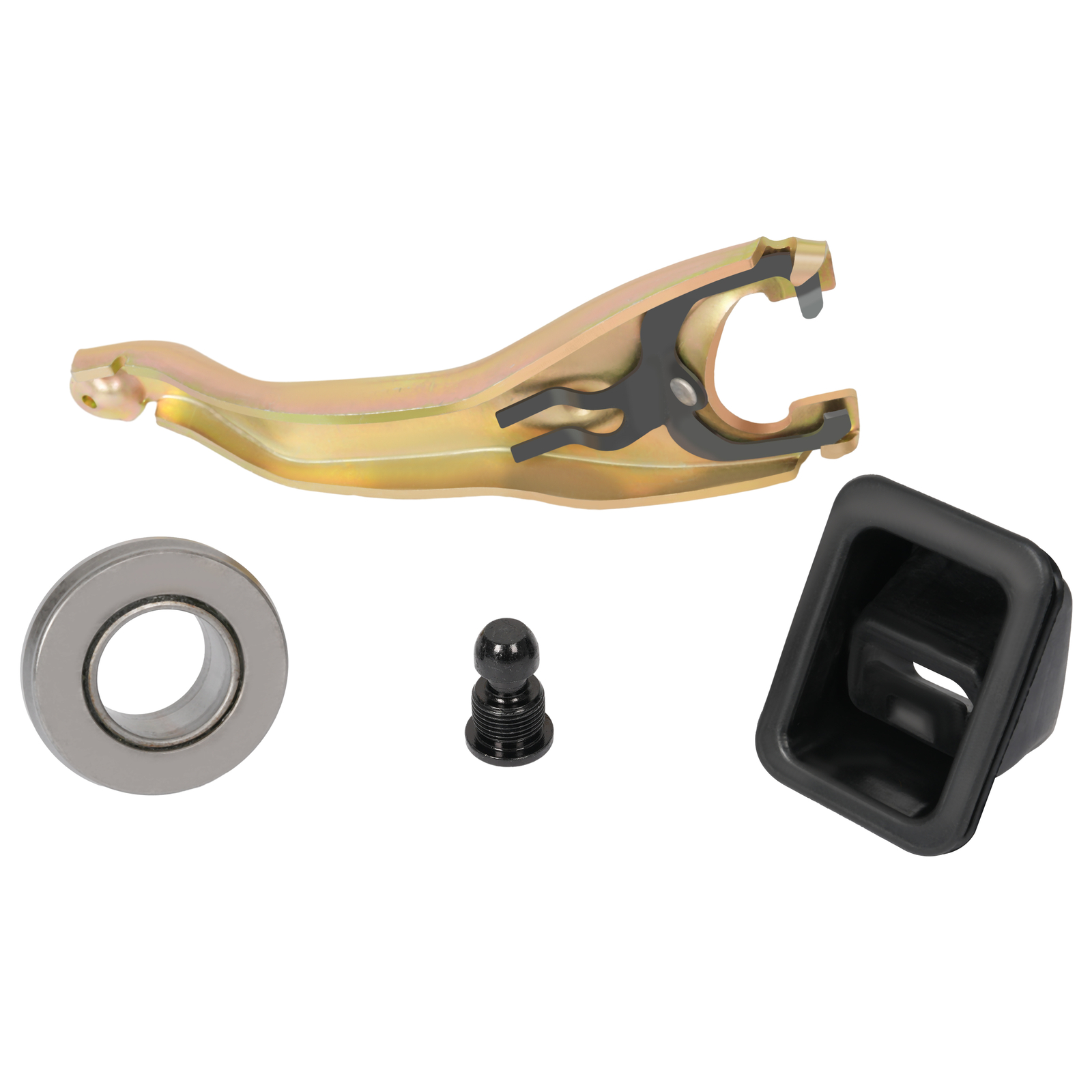 Clutch Fork+Boot+Throwout Bearing+Pivot Ball For Chevy 59-88 64 Impala 3892632