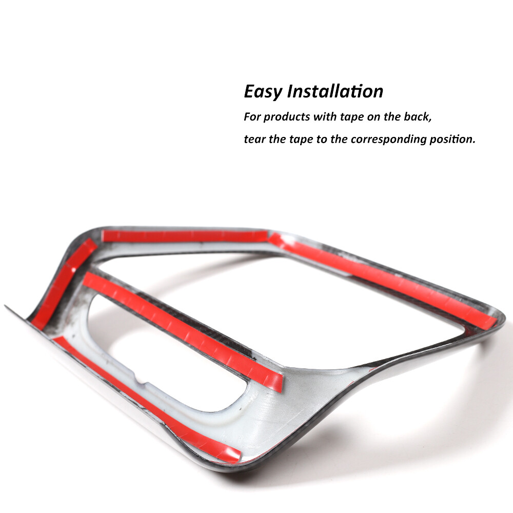 8 Inch GPS Navigation Screen Cover Trim for Chevy Camaro 2017+ Carbon Fiber