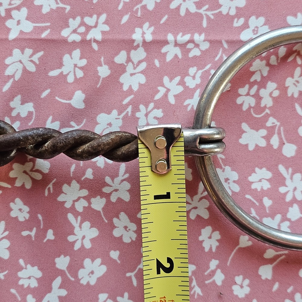 Reinsman Twisted Wire Loose O Ring Snaffle Western Training Bit 5.25"