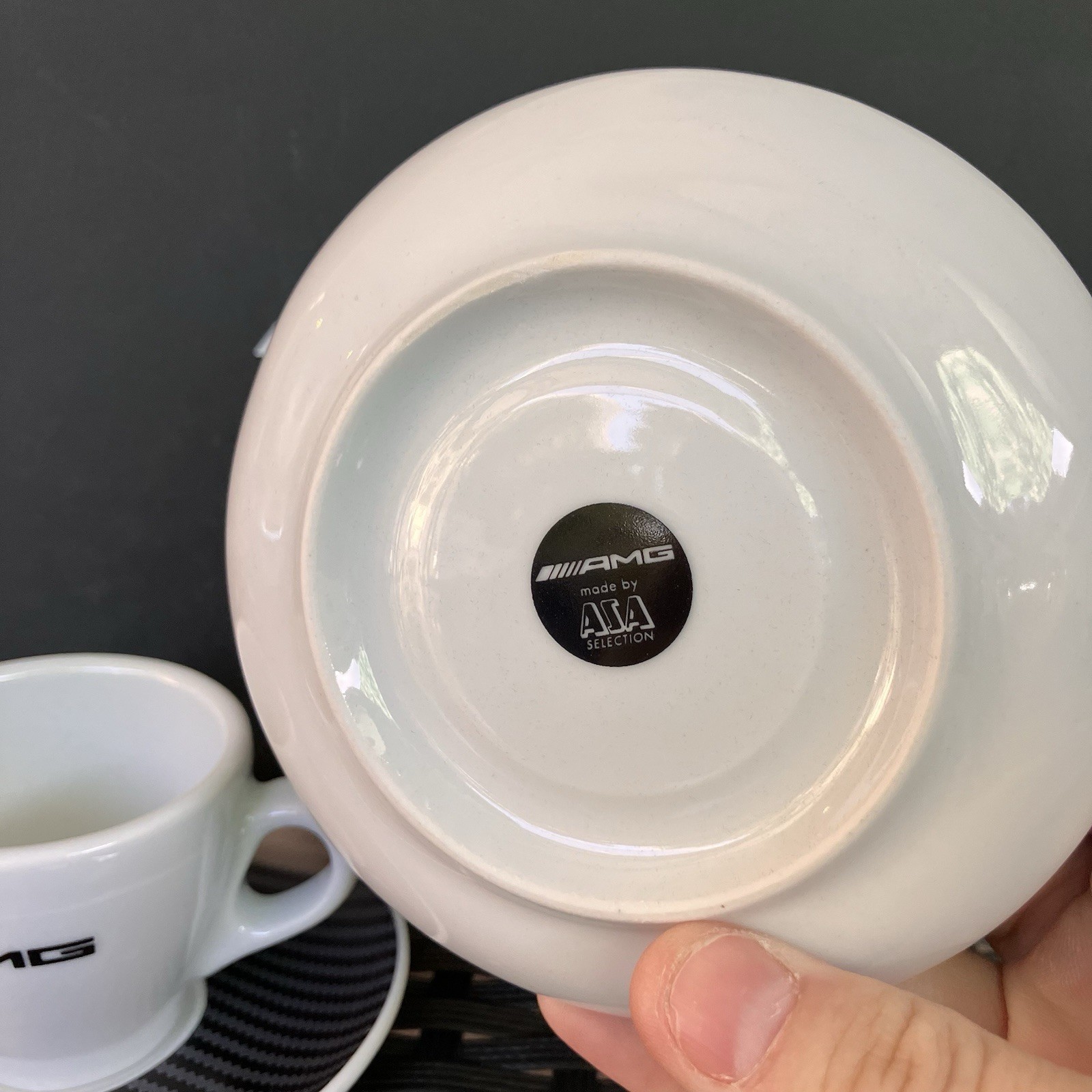 Mercedes-Benz AMG ASA Selection Espresso Cup Set 2 Racing Rare Saucer