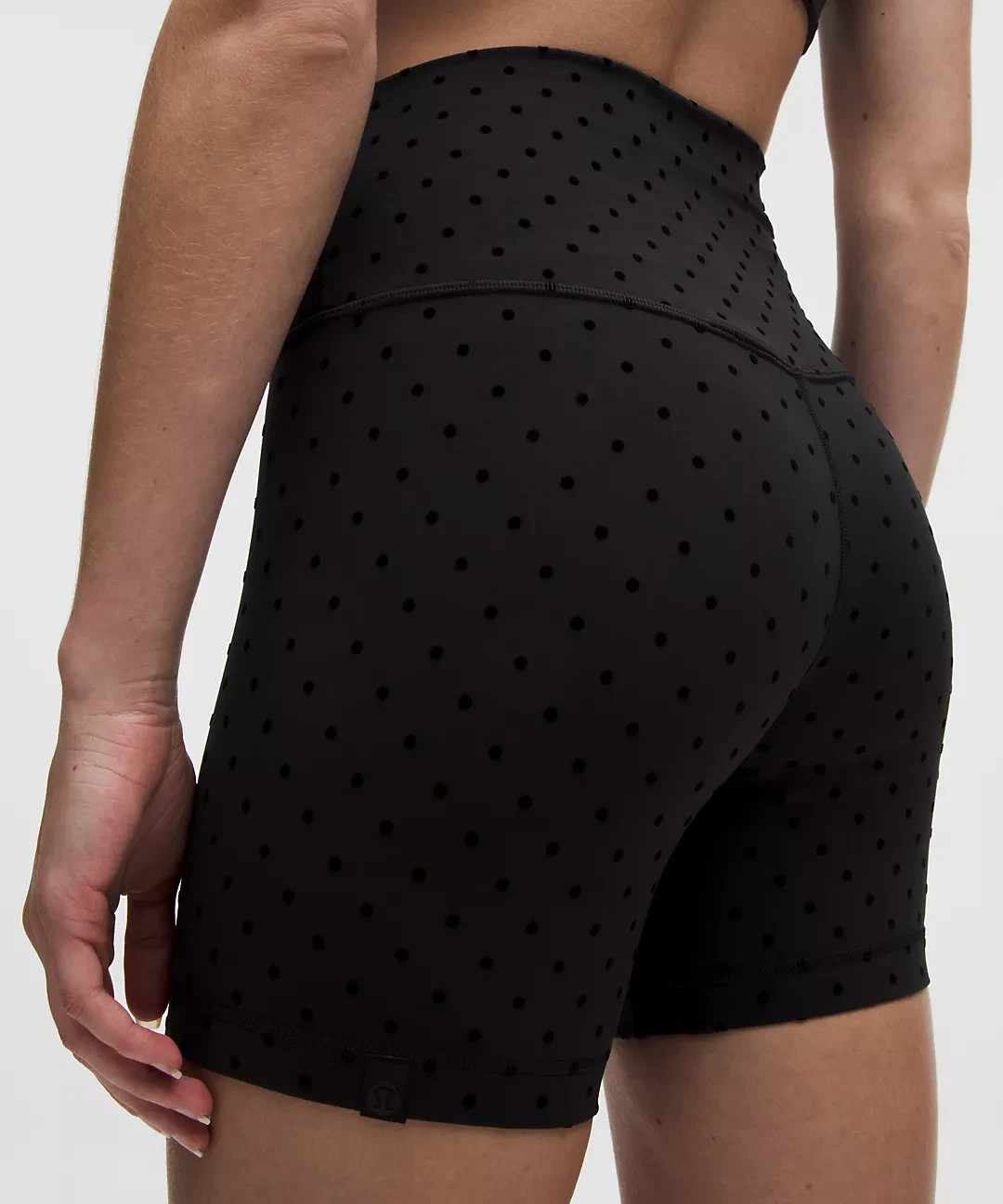 LULULEMON ALIGN SHORT 6"~POLKA DOT FLOCKED BLACK~0~2~4~6~8~10~12~NWT