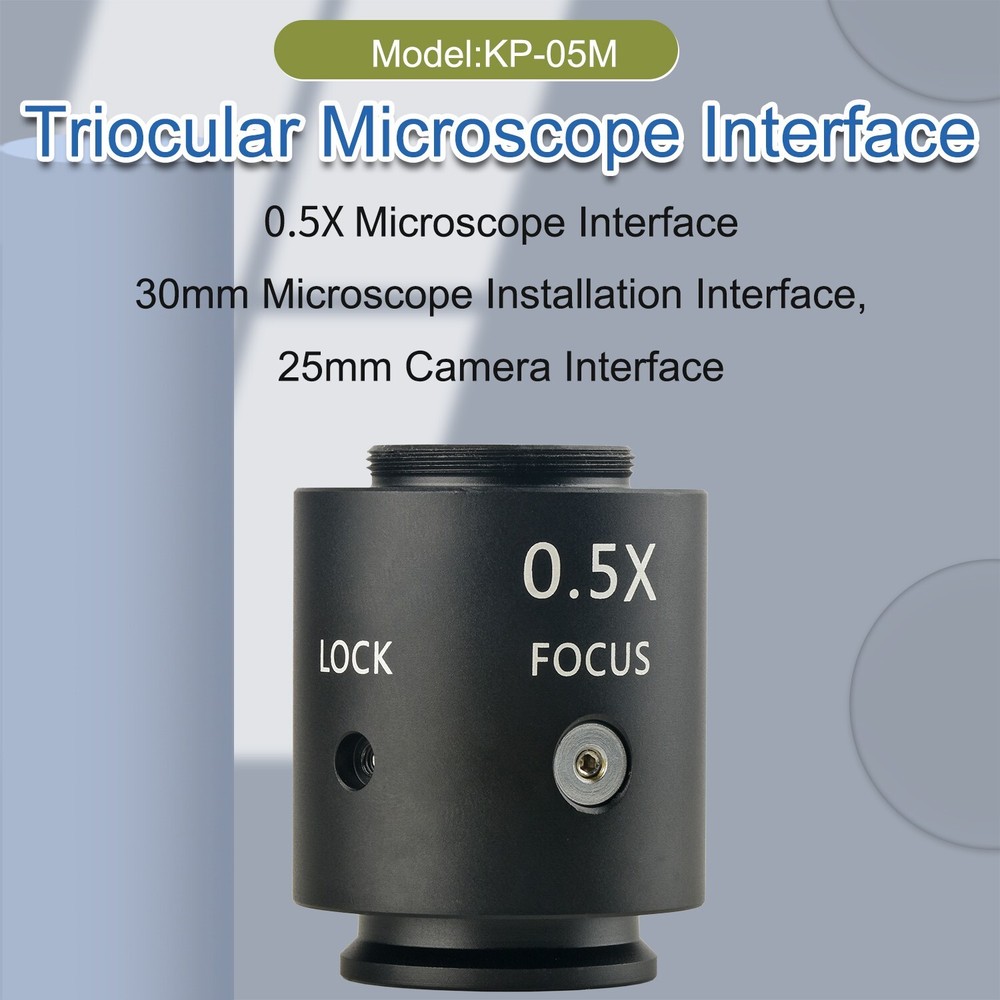 0.5X Microscope Interface Adjustable Focal Length 30mm Microscope Interface
