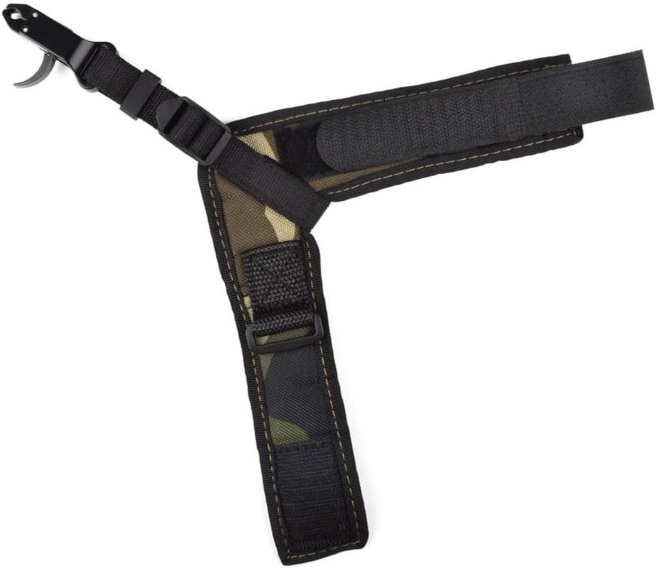 Compound Bow Release Adjustable Archery Camo Wrist Strap Trigger Caliper Left Ri
