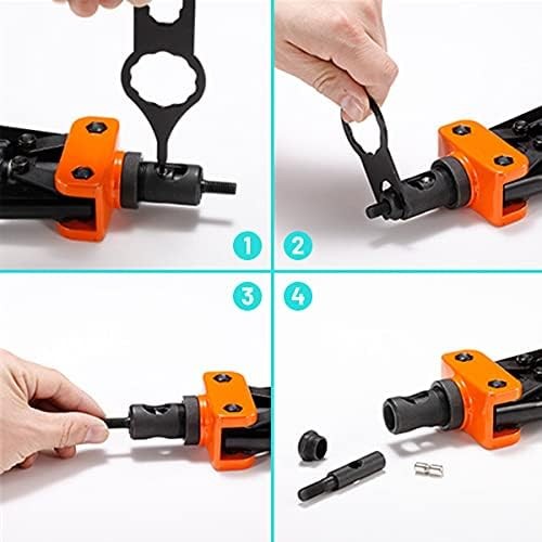 Rivet Nut Pliers Set, 14" Riveter Set, Threaded Riveting Pliers Set with 6 Thread...