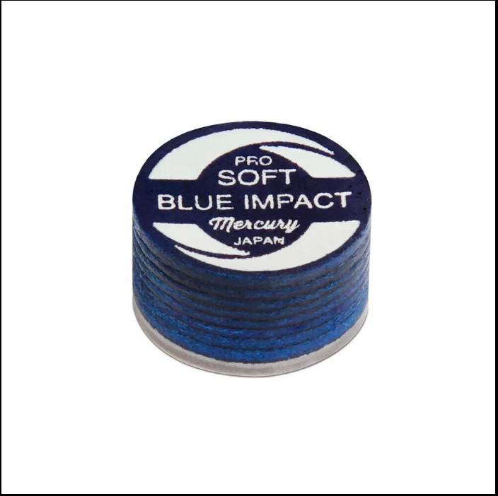 Mercury Pro Soft Cue Tip - Blue Impact