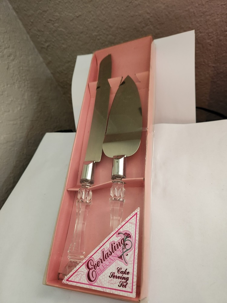 Everlasting Stainless Steel Wedding Cake Serving Set
