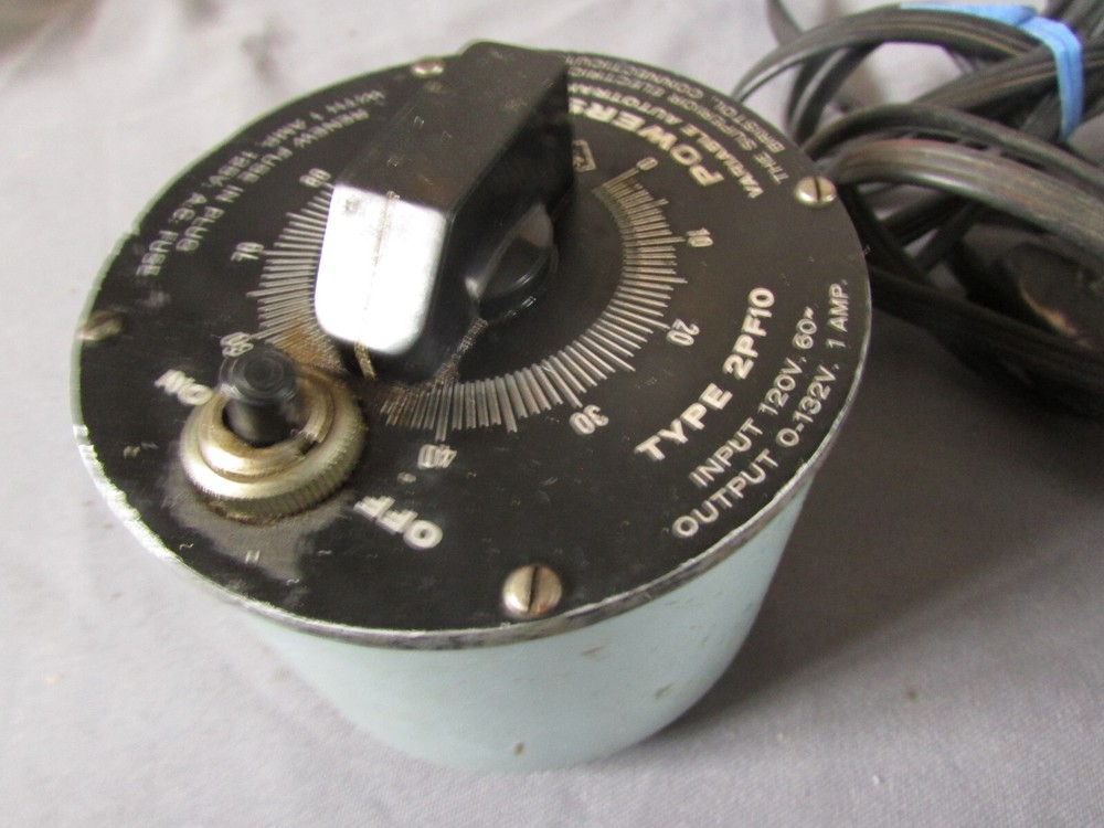 (2) Powerstat Variable Autotransformer Imput 120v output 0-132v UNTESTED e