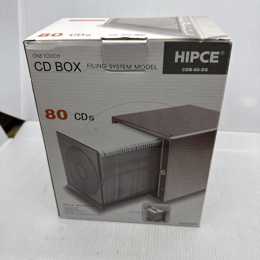 HIPCE CDB-80-DS One Touch CD BOX  Filing System With Key