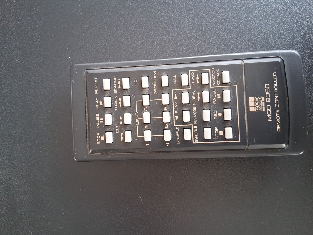 BSR MCD8050 6 CD Changer+Cassette Deck Tested Working With Remote